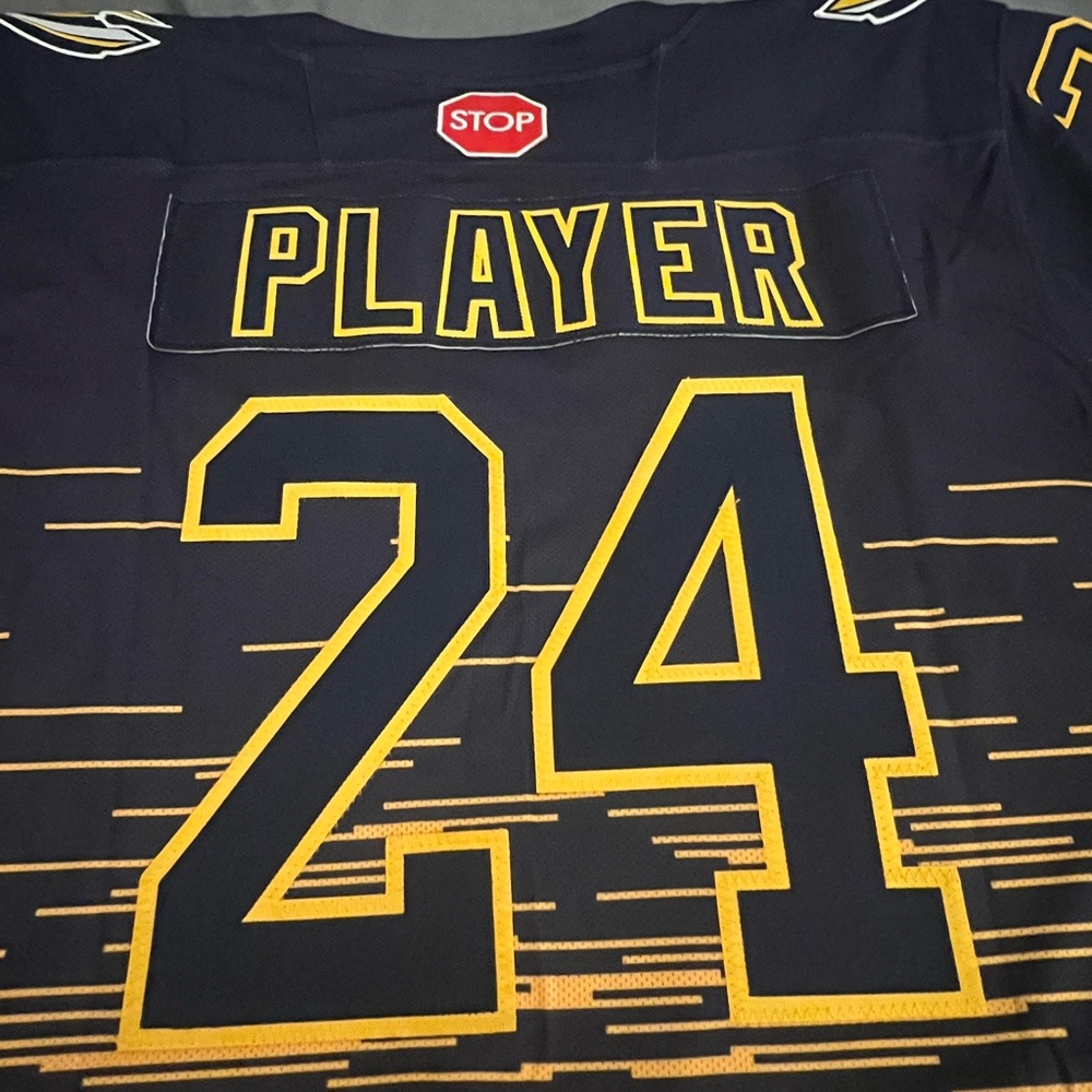 CCM FreeStyle Gold & Blue Hockey Jersey - Picture 9 of 9